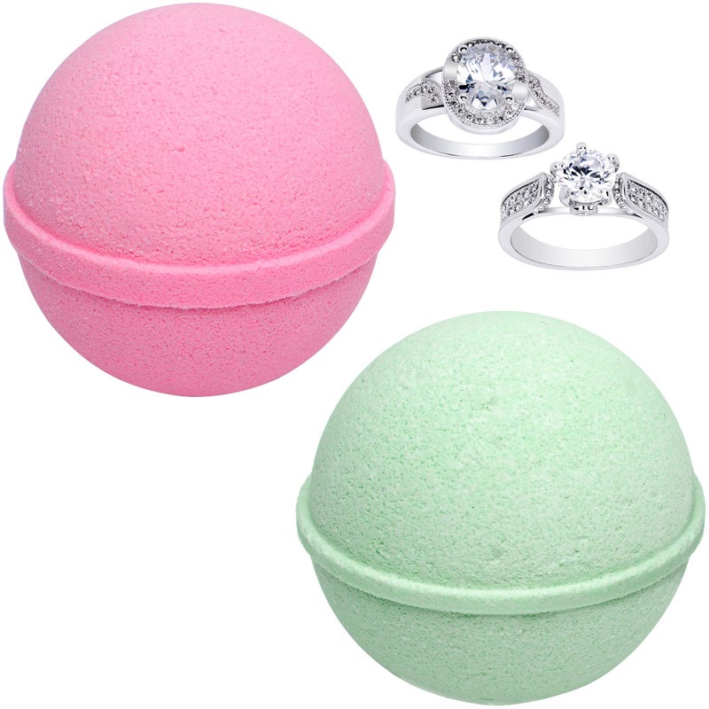 Jackpot Candles Mermaid Love Potion Bath Bombs Gift Set of 2 with Size 7 Ring Surprise Inside Each Made in USA - Image 2